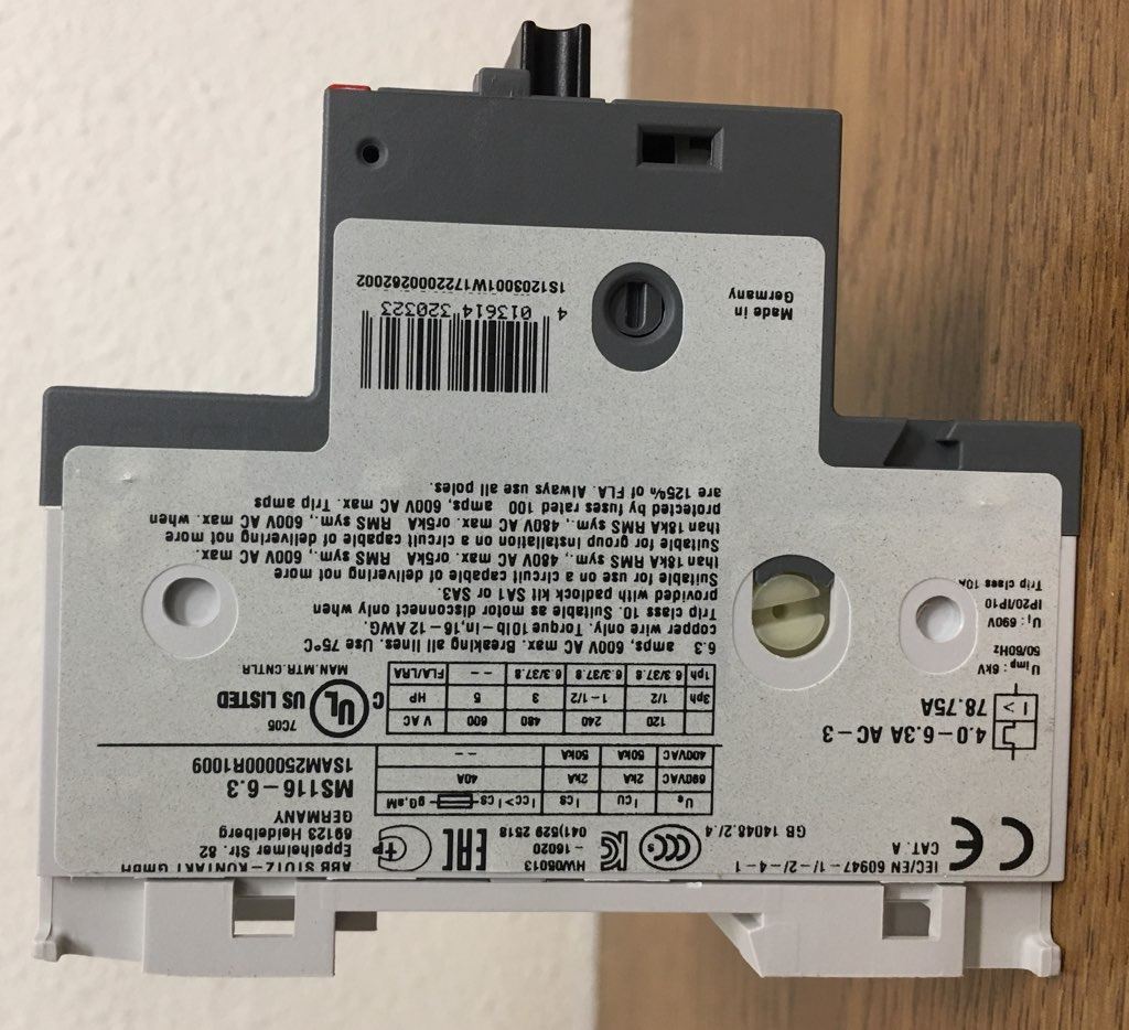 Abb Ms132-4 Manual Motor Starter Ip20 - Aeliya Marine