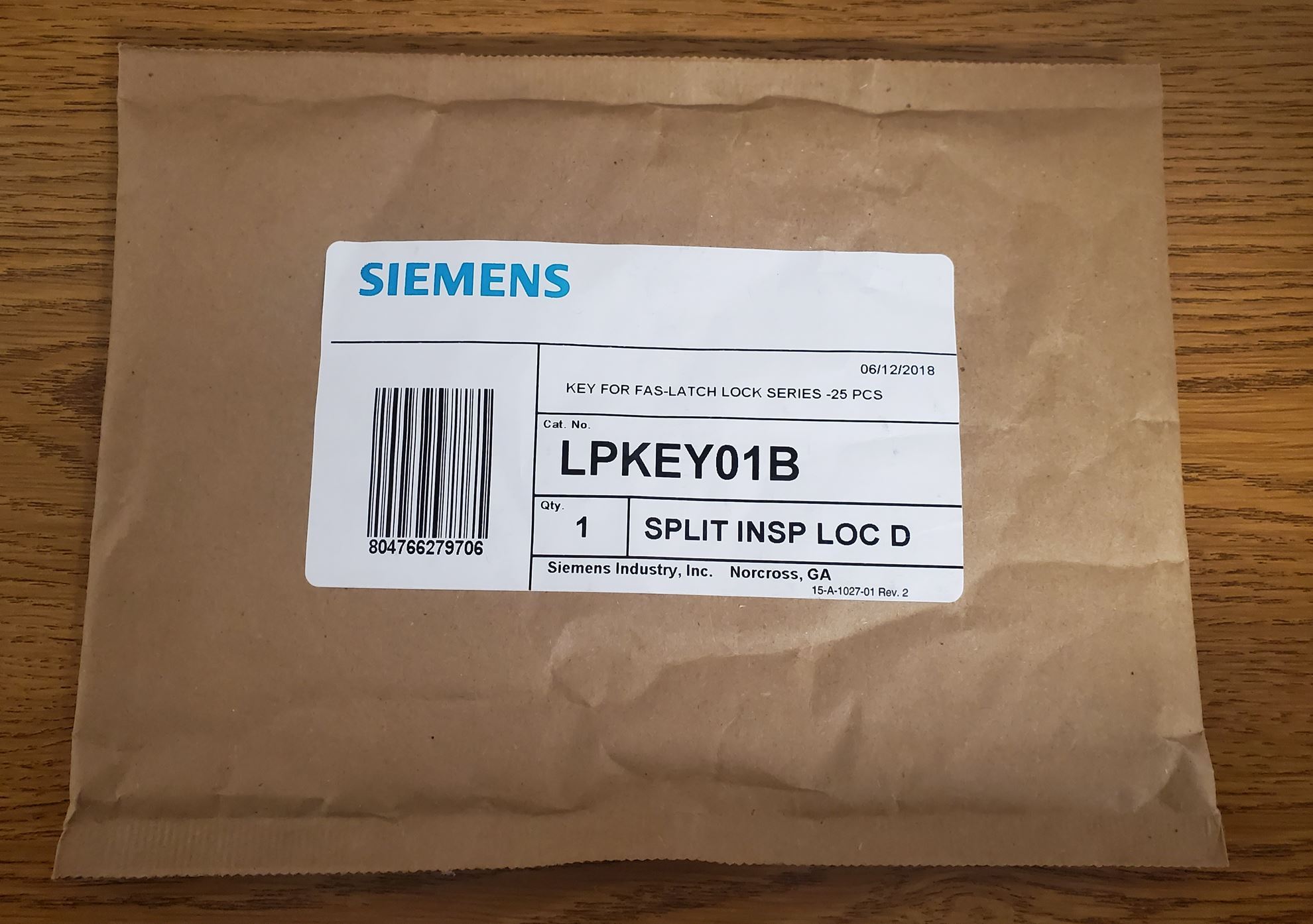 Key Lb36 LPKEY01B – SIEMENS Key – B363A | Mag-Trol Distributors, Inc.