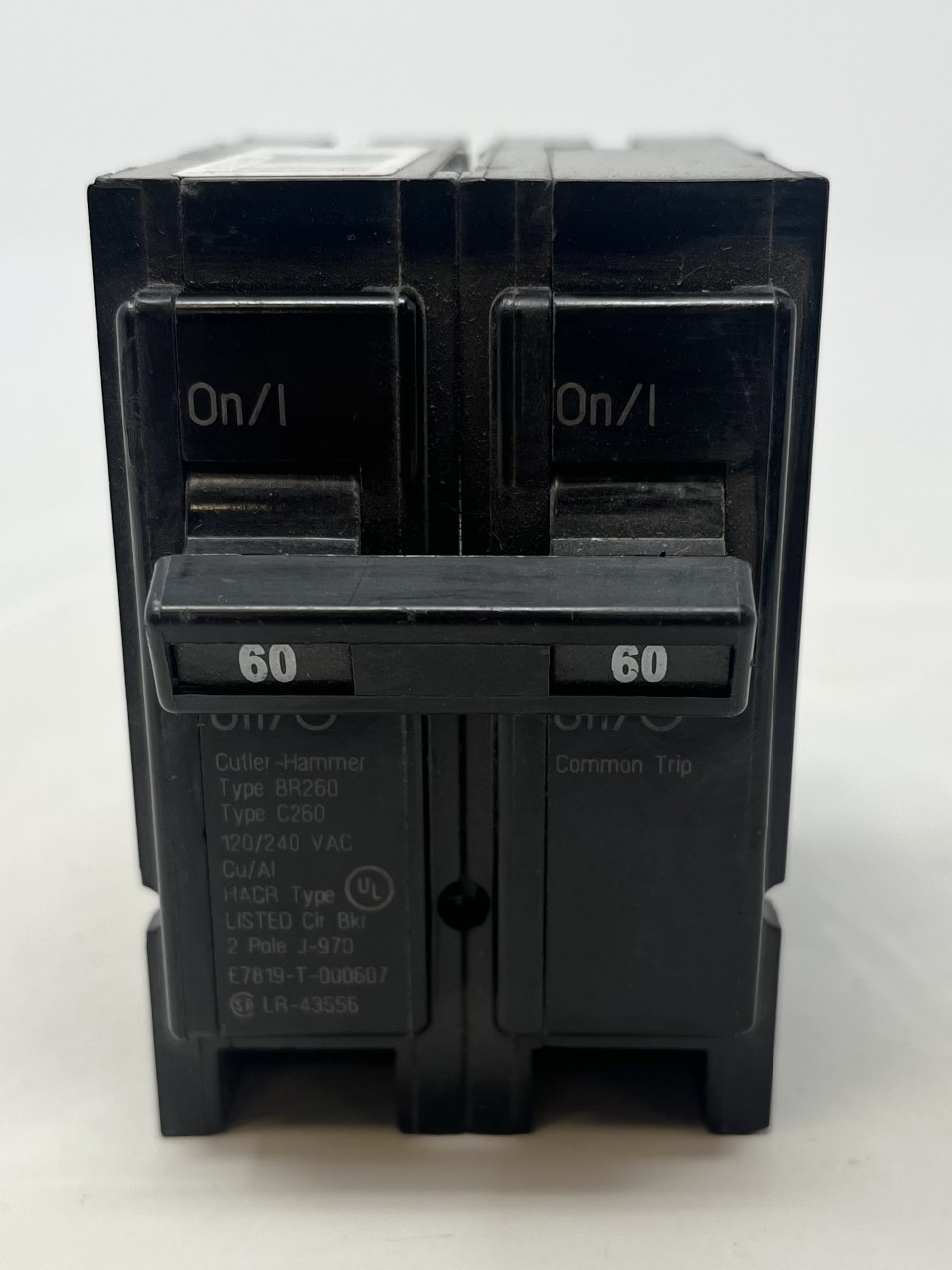 BR260 – EATON PLUG IN CIRCUIT BREAKER 60AMPS 10KAIC 2POLE 120-240VAC ...