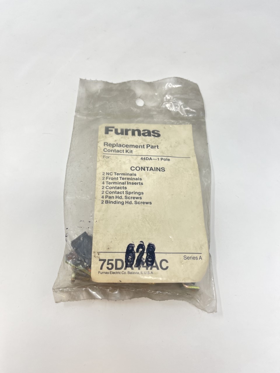75DF14 Furnas Size 1, 1 Pole 45 Series Replacement Contact Kit --SES