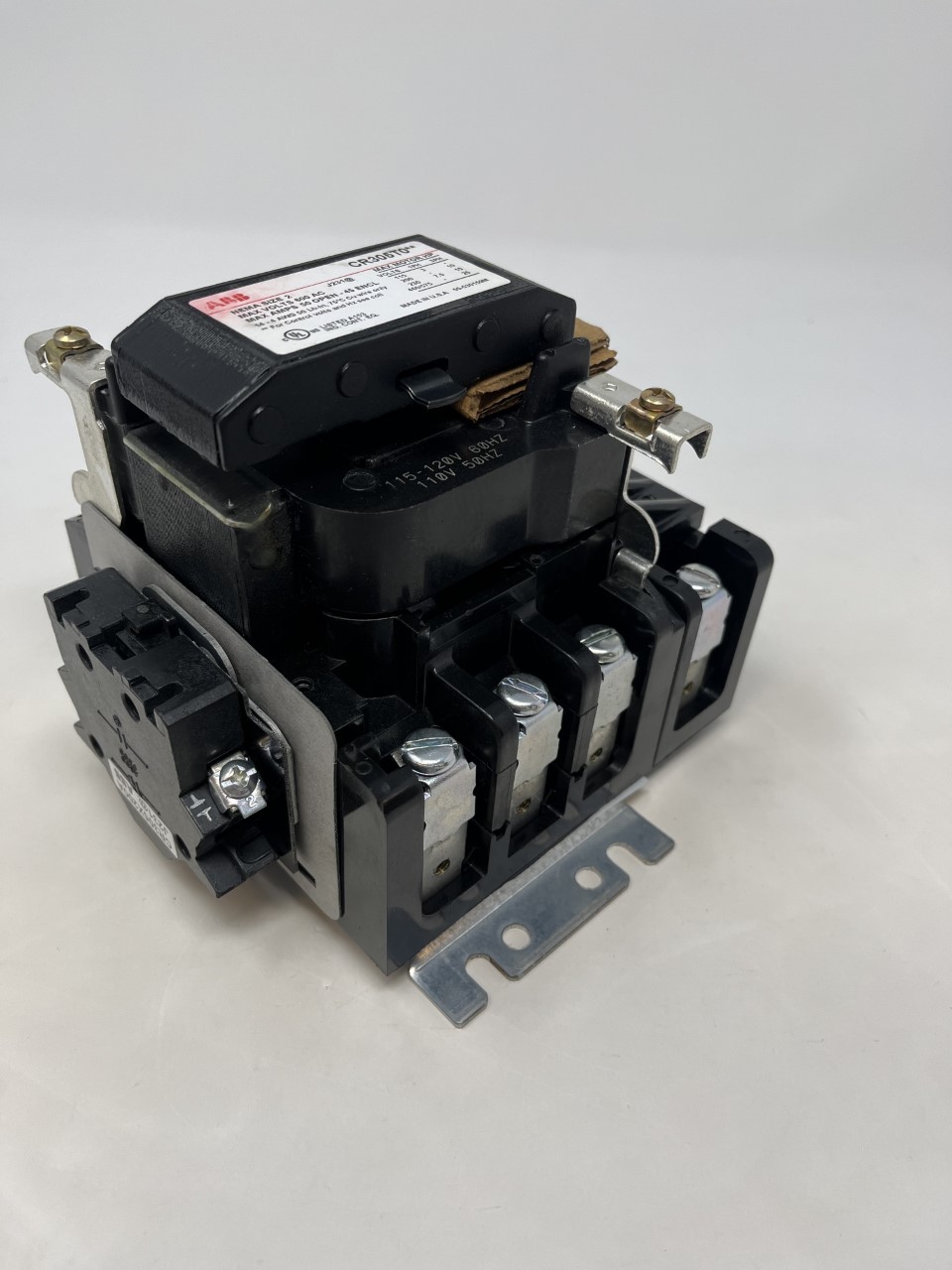 CR305T002 – GE/ABB NEMA CONTACTOR SIZE 2 4 POLES OPEN TYPE 115-120 VAC ...