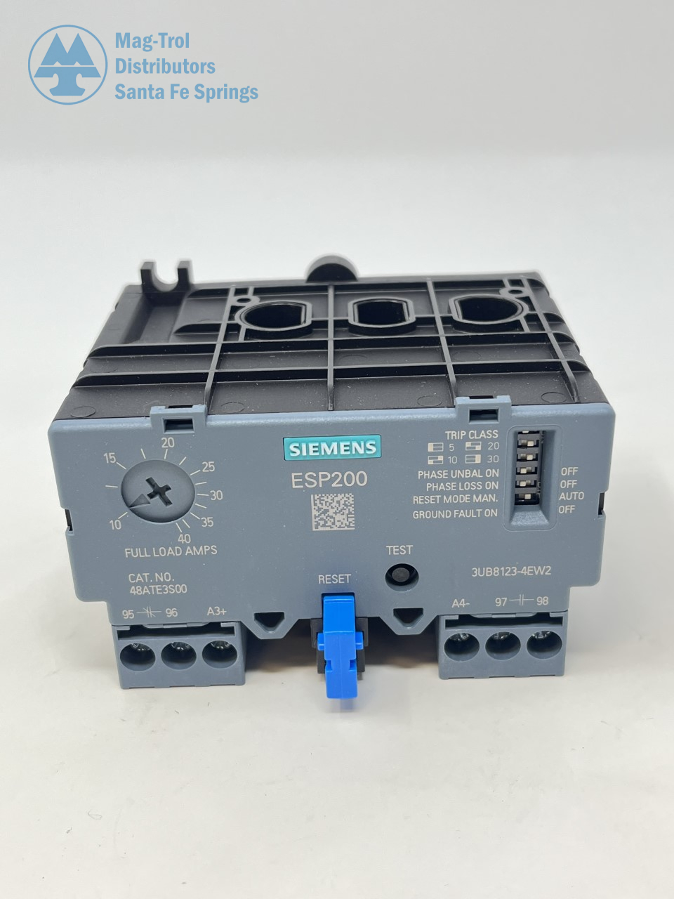 3UB8123-4EW2 – SIEMENS SOLID STATE OVERLOAD RELAY 10-40 AMPS CLASS 5-30 ...