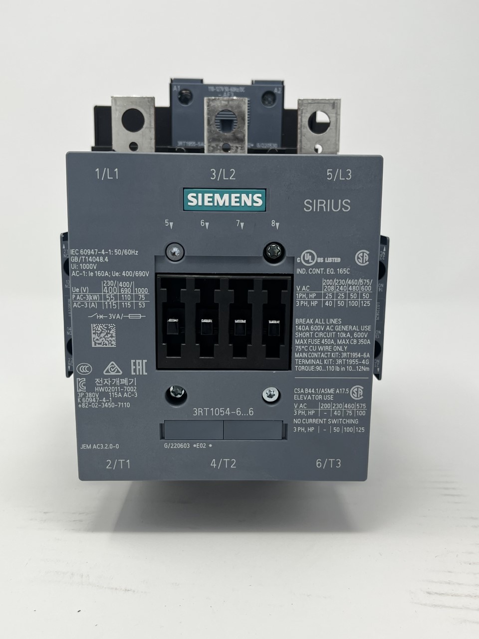 3RT1054-6AF36 – SIEMENS IEC CONTACTOR | Mag-Trol Distributors, Inc.